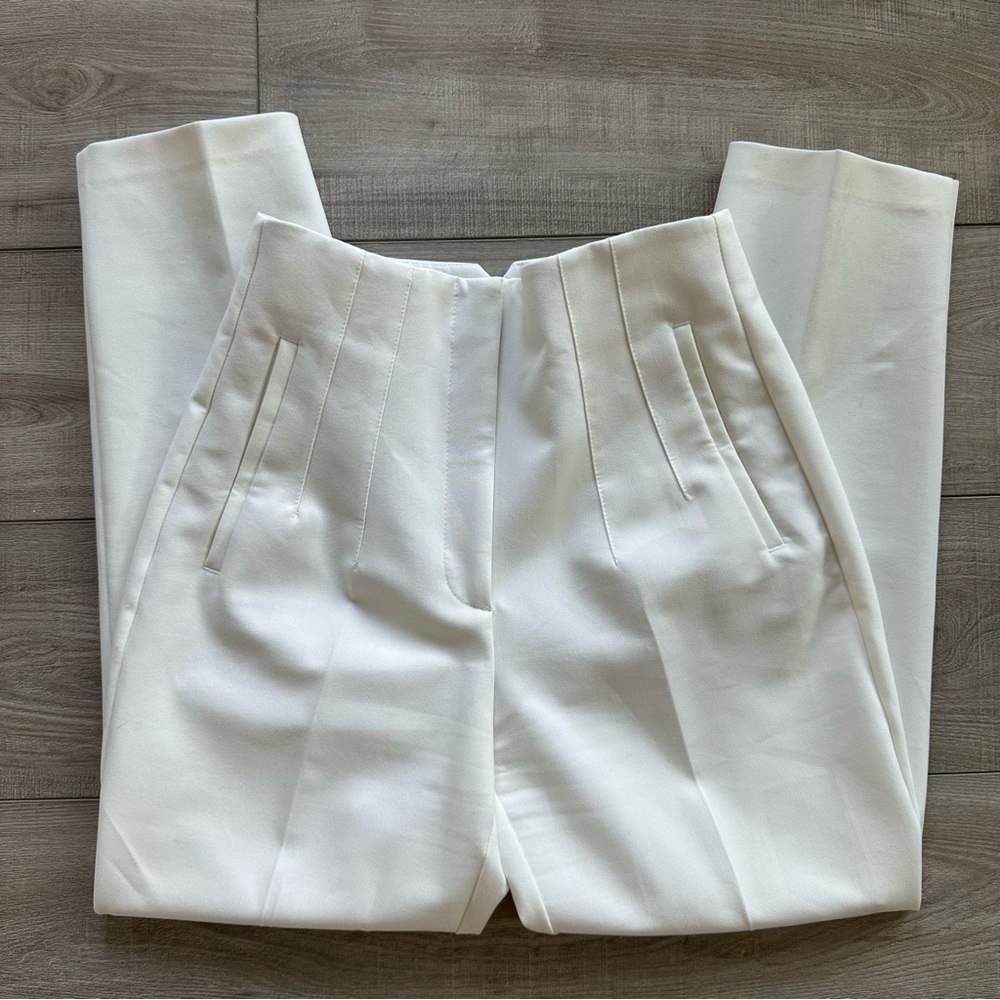 Zara Crisp White Women's Trousers Pants